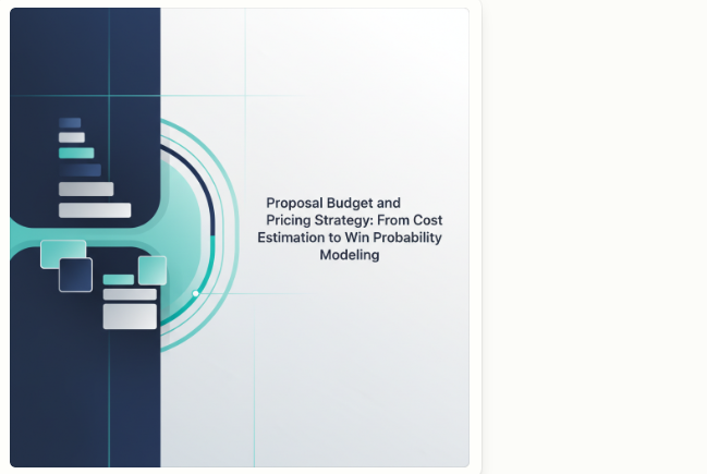 Proposal Budget and Pricing Strategy